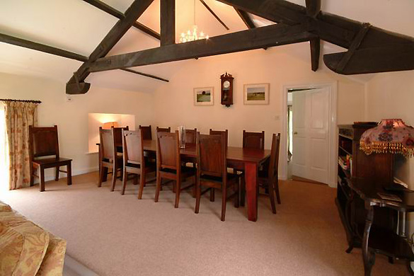 The dining area at Croft House in the Lake District