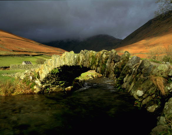 Packhorse bridge at Wasdale, the Lake District